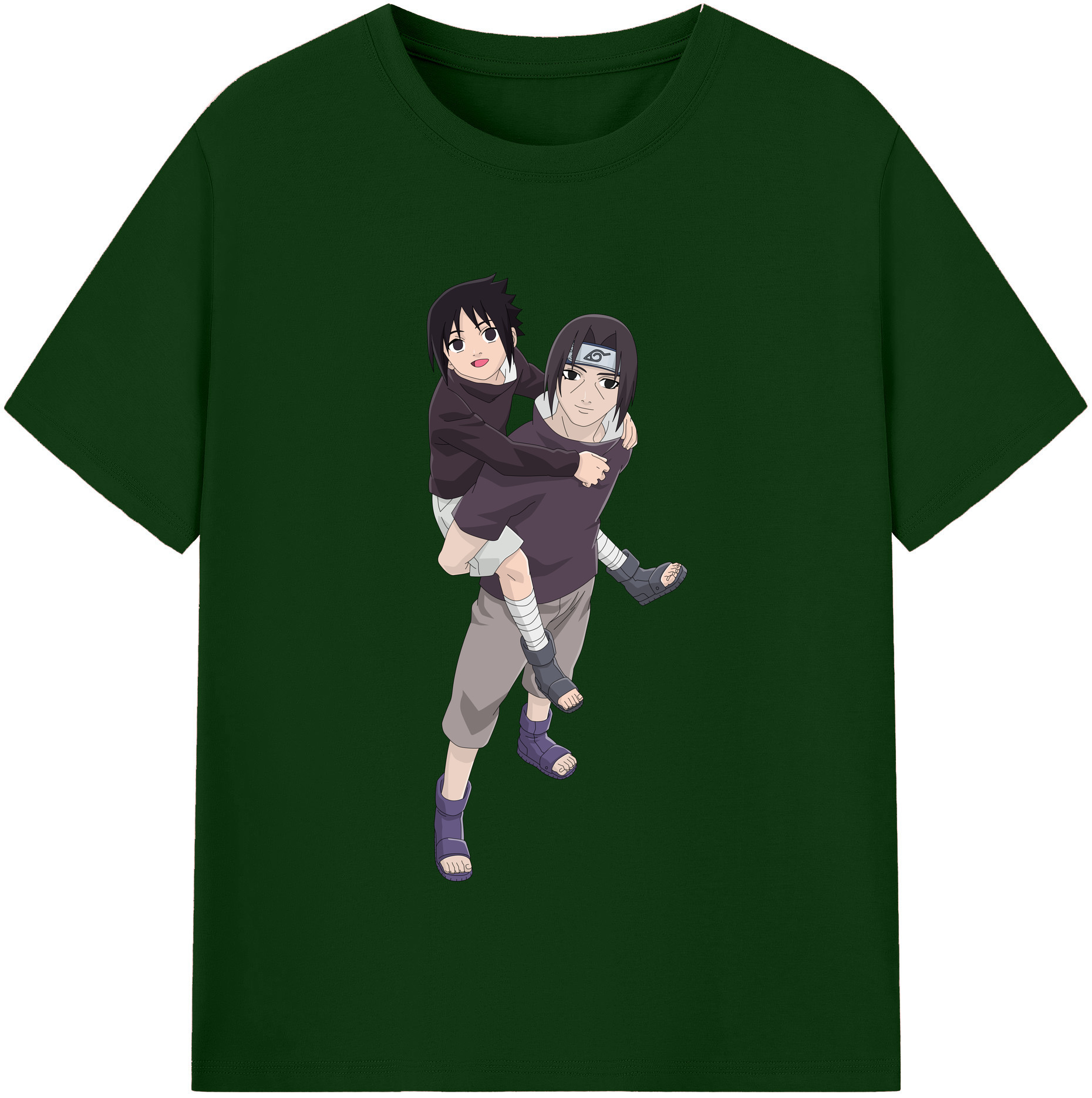 （画像用） NARUTO -ナルト- うちは イタチ Uchiha Itachi 綿100％半袖Tシャツ（フロントプリント）